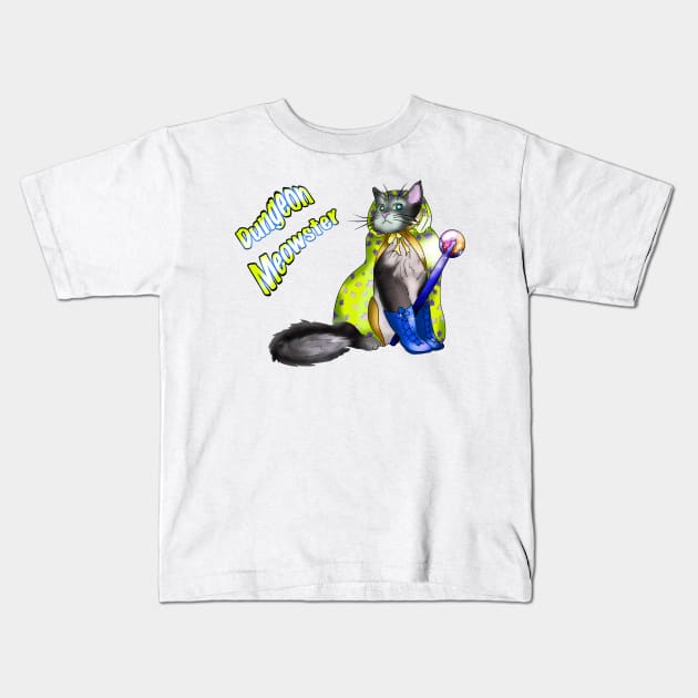 Dungeon meowster pretty kitty Kids T-Shirt by cuisinecat